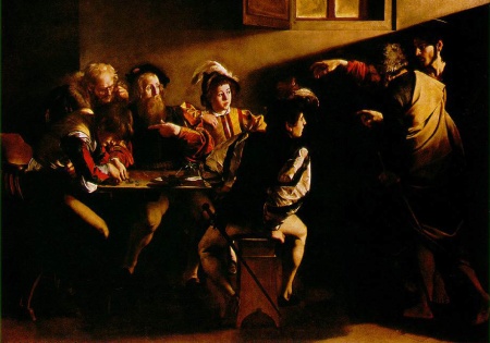 "The Call of St. Matthew" - Caravaggio www.dhspriory.org